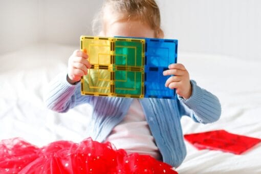 Learn & Grow Toys - Magnetic Tiles - Large Square Pack (8 Piece)
